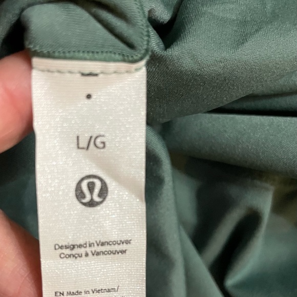 NWT Lululemon Square Neck Long Sleeves Thong Bodysuit Color MEFO Green Size L - Picture 7 of 11
